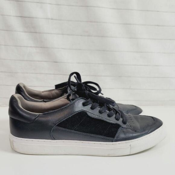 ALLSAINTS Alton Low Top Leather Sneaker in Black, Sz 11 main image 8